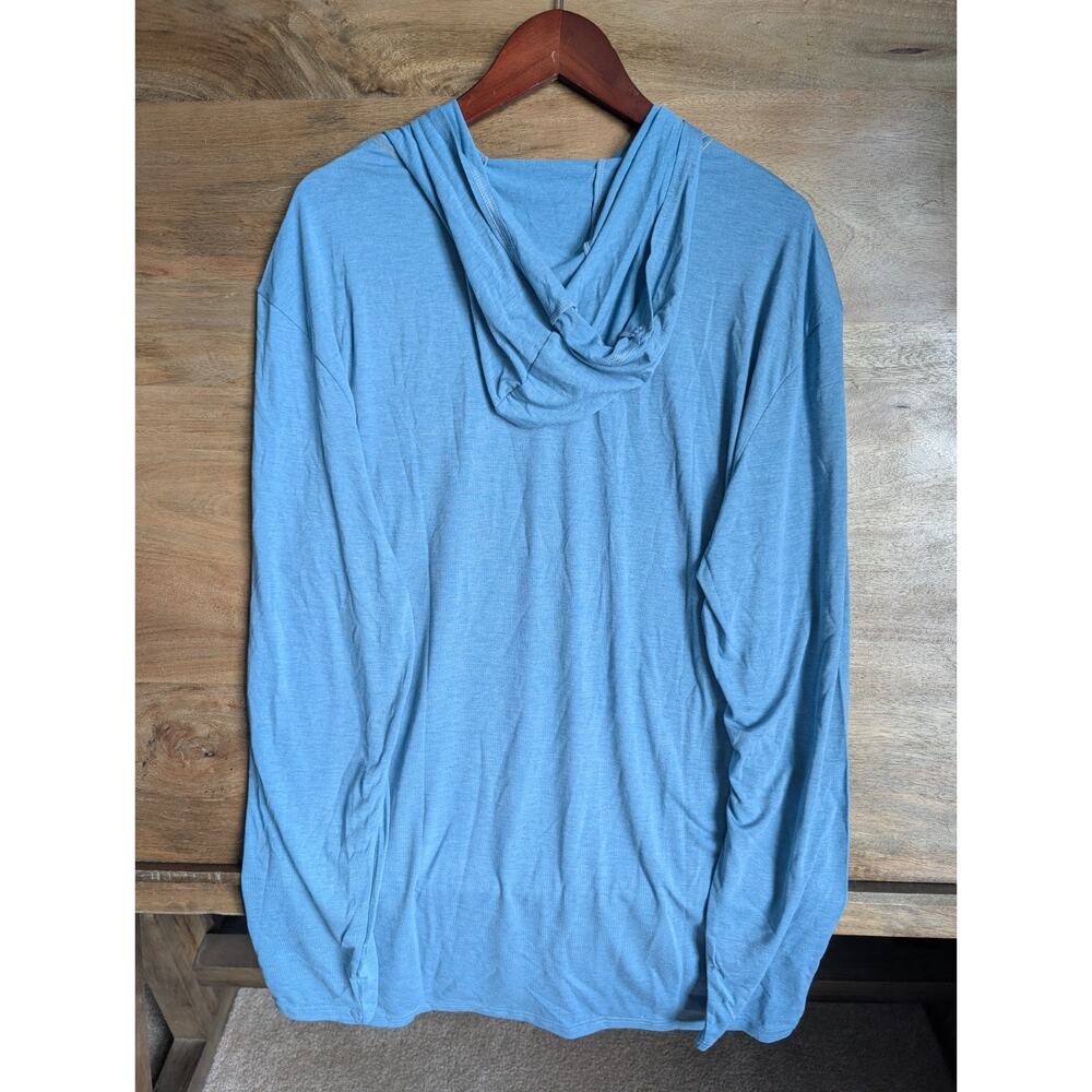 NWT Marsh Wear Hooded Pocket T-Shirt Mens XL Buxton HD Niagara Mist Heather - Picture 2 of 6